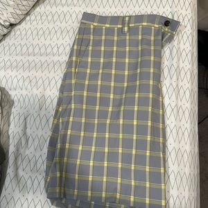 Yellow & grey men’s Adidas gold shorts